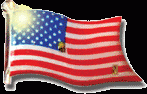 American Flag Flashing Pin